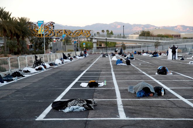 Rešitev za brezdomce po ameriško. FOTO: Steve Marcus/Reuters