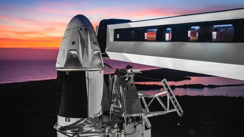Fotografija: Testiranja dragona za človeško posadko dobro tečejo. FOTO: Spacex/Nasa