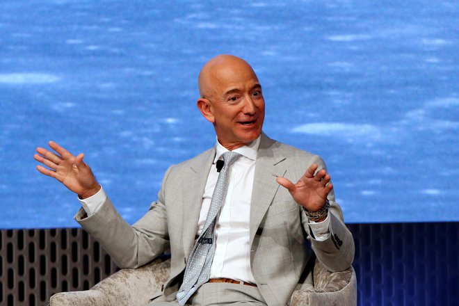 Najbogatejši Zemljan Jeff Bezos ne poskrbi dovolj za svoje uslužbence. Foto Katherine Taylor Reuters