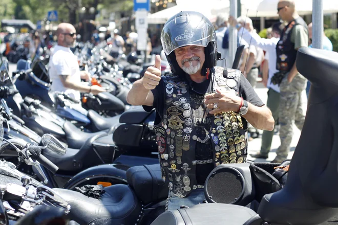 Srečanje motoristov Harley - Davidson v Portorožu pred štirimi leti je bilo nadvse odmevno. FOTO: Leon Vidic/Delo