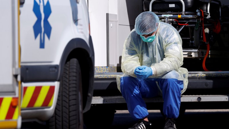 Fotografija: Pandemija je razkrila tudi pomanjkljivosti francoskega zdravstvenega sistema. Foto: Reuters 