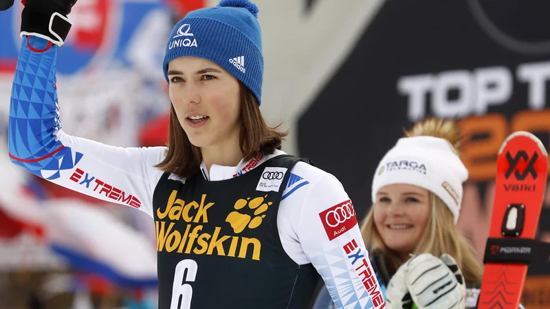 Petra Vlhova je blestela tudi na januarski tekmi za Zlato lisico v Kranjski Gori. FOTO: Matej Družnik/Delo