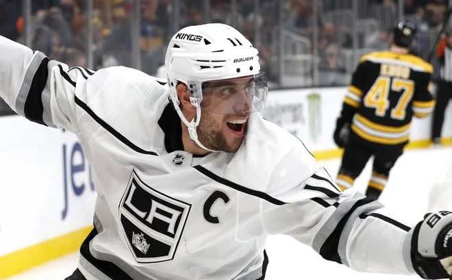 Kralj Los Angelesa Anže Kopitar ima še polno plačo. FOTO: Usa Today Sports