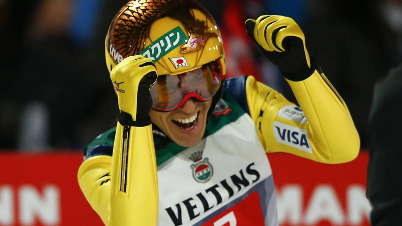 Fotografija: Noriaki Kasai v smučarskih skokih še vedno izjemno uživa. FOTO: Reuters