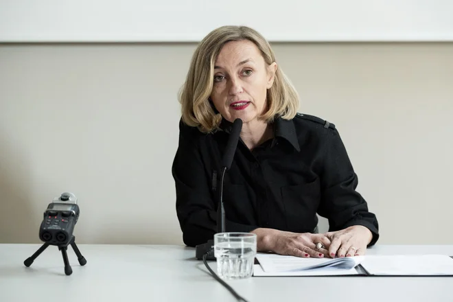 &raquo;Takojšnja zagotovitev izplačila zadržanih sredstev je nujna, da številni samozaposleni filmski ustvarjalci in neodvisne produkcijske hiše prejmejo plačilo za oprav&shy;ljeno delo,&laquo; je poudarila Nataša Bučar. Foto Katja Goljat
