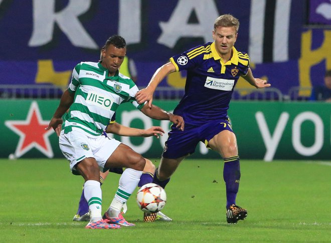 Septembra 2014 je uvodno tekmo lige prvakov za Maribor igral doma proti Sportingu iz Lizbone. FOTO: Tadej Regent/Delo