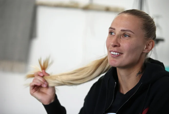 Polona Hercog se zdaj posveča tudi zadevam, za katere do zdaj ni imela časa ali volje. FOTO: Tadej Regent/Delo