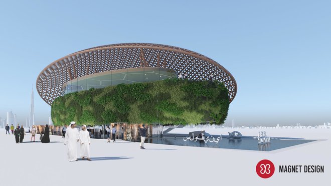 Slovenski paviljon za Dubaj so zasnovali v biroju Magnet design, kjer že nekaj let ustvarjajo za bližnjevzhodni trg. Foto arhiv Magnet Design
