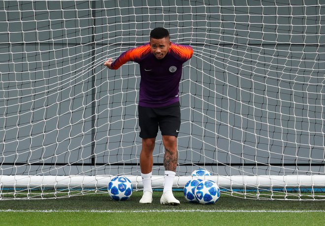 Brazilski napadalec Gabriel Jesus je eden največjih adutov Pepa Guardiole v majici Manchester Cityja. FOTO: REUTERS