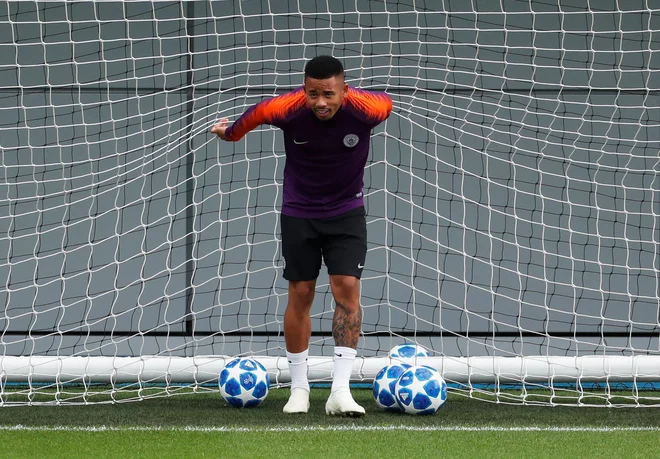 Brazilski napadalec Gabriel Jesus je eden največjih adutov Pepa Guardiole v majici Manchester Cityja. FOTO: REUTERS