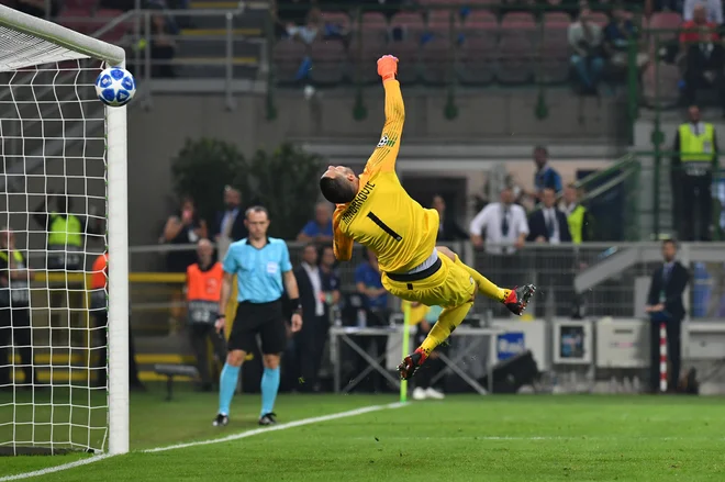 Samir Handanović v dvoboju s Tottenhamom ni branil slabo. Takole je podpisal vdajo le v 53. minuti po strelu Christiana Eriksena.