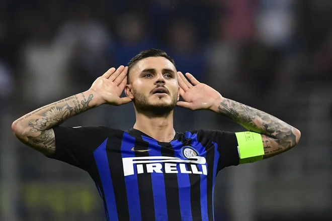 Argentinski napadalec Mauro Icardi bo prvi adut Interja na zanimivem lokalnem derbiju v Bergamu.