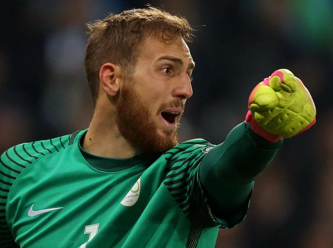 Jan Oblak je zadnjo tekmo za Slovenijo branil 8. oktobra leta 2017 proti Škotski (2:2) in je potrdil, da se bo odzval vabilu selektorja Matjaža Keka. FOTO: Tomi Lombar/Delo