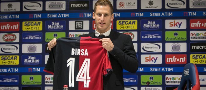 Valter Birsa je v majici novega kluba igral slabih dvajset minut. FOTO: Cagliari Calcio