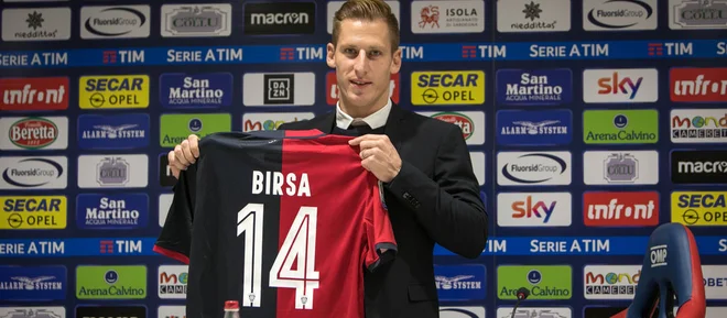 Valter Birsa je v majici novega kluba igral slabih dvajset minut. FOTO: Cagliari Calcio