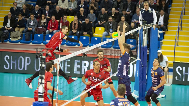 Fotografija: Matej Patak je povzročal največ preglavic ljubljanskemu bloku in obrambi. FOTO: CEV