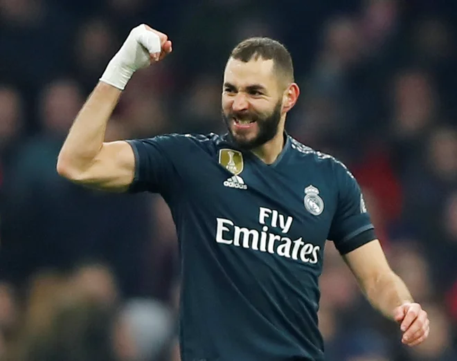 Karim Benzema kotira na visokem četrtem mestu strelcev v ligi prvakov. FOTO: Reuters