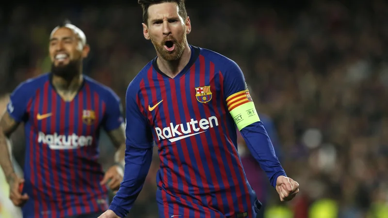 Fotografija: Lionel Messi kotira na vrhu seštevka golov in podaj. FOTO: AFP