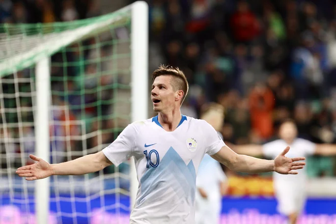 Miha Zajc je manj kot v letu dni zabil štiri gole za Slovenijo. FOTO: Voranc Vogel