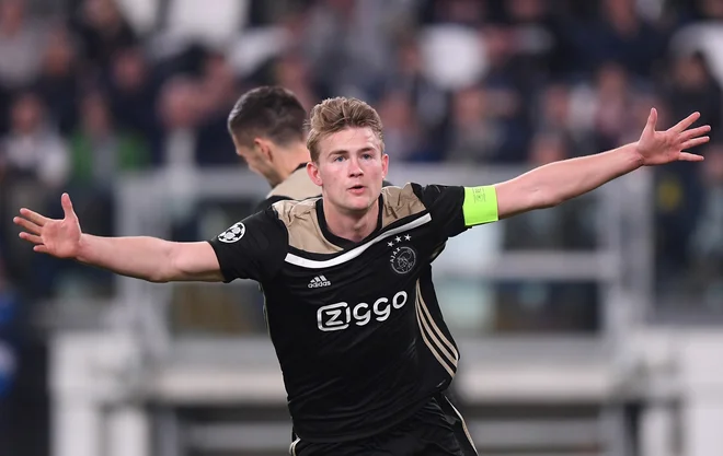 Med strelce se je vpisal tudi branilec Matthijs de Ligt. FOTO: Reuters