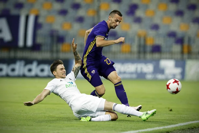 Jasmin Mešanović (desno) je bil predlani že uspešen proti Islandcem, ko je Maribor izločil Hafnarfjordur. FOTO: Uroš Hočevar