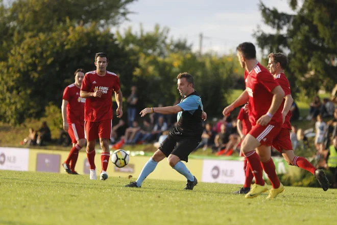 Alessandro Del Piero se je 1. septembra 2018 udeležil tudi dobrodelnega spektakla v Biljah. FOTO: Leon Vidic