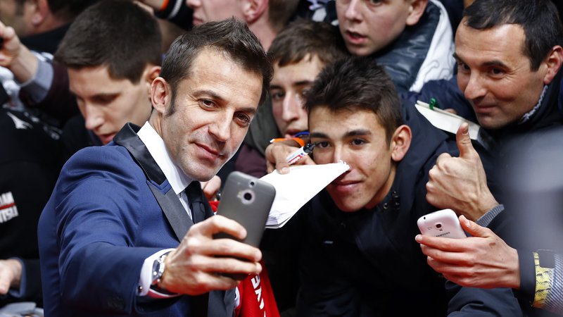 Fotografija: Alessandro Del Piero še danes sodi med najbolj priljubljene nogometaše v zgodovini Juventusa. FOTO: Reuters