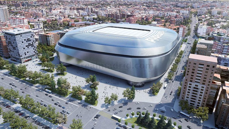 Fotografija: Realov stadion, ki nosi ime Santiaga Bernabeua, bo v prihodnje še bolj izstopal. FOTO: Reuters