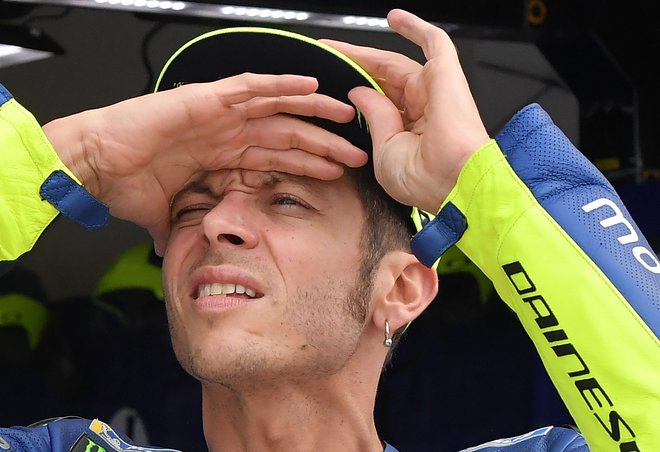 Valentino Rossi še ne viidi začeta SP na obzorju. FOTO: AFP