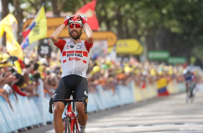 Thomas de Gendt je še enkrat več dokazal, da mu v pobegih ni para. FOTO: Reuters