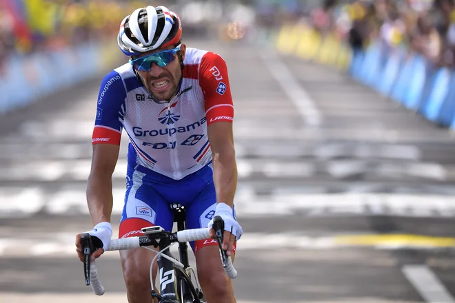 Thibaut Pinot bo še dolgo obžaloval 10. etapo. FOTO: AFP