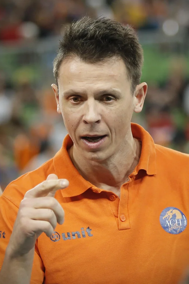 Matija Pleško bo vodil ACH Volley tudi v novi sezoni. FOTO: Jure Eržen