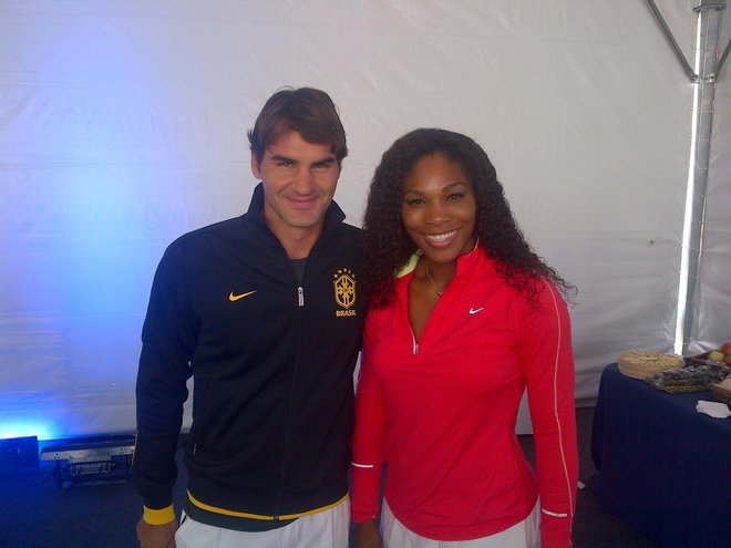 Roger Federer in Serena Williams. FOTO: Facebook