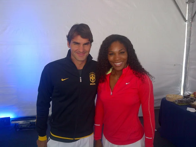 Roger Federer in Serena Williams. FOTO: Facebook