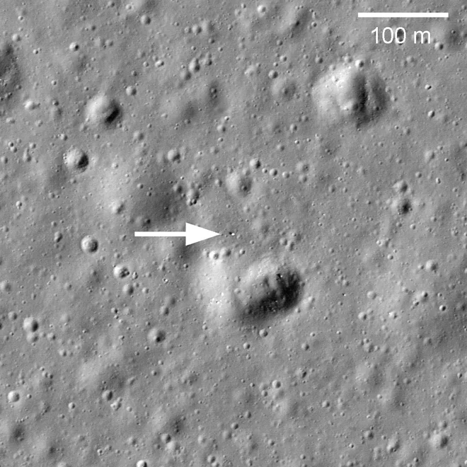Lokacija Lunohoda 1 FOTO: Nasa/gsfc/Arizona State University
