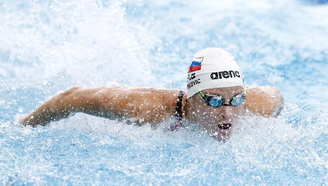 Sara Isaković je navdušila Slovenijo z osvojitvijo srebrne kolajne na OI v Pekingu. FOTO: Roman Šipić