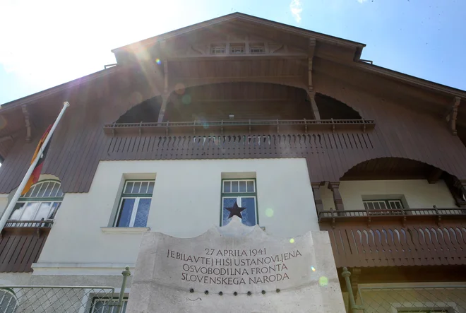 Osvobodilna fronta je bila 24. aprila leta 1941 ustanovjena v Vidmarjevi vili v Ljubljani. FOTO: Tomi Lombar/Delo