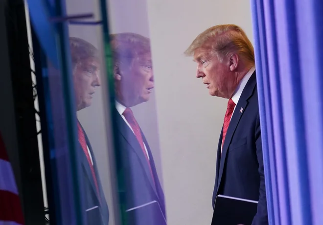 Ameriški predsednik Donald Trump po koncu zdravstvene krize že napoveduje še večji gospodarski razcvet. FOTO: Mandel Ngan/AFP