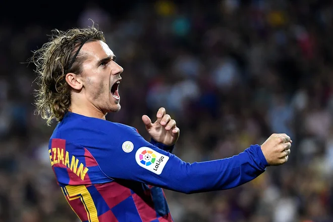 Antoine Griezmann je na seznamu želja milanskega Interja in bi bil lahko vključen v posel z Barcelono. FOTO: AFP