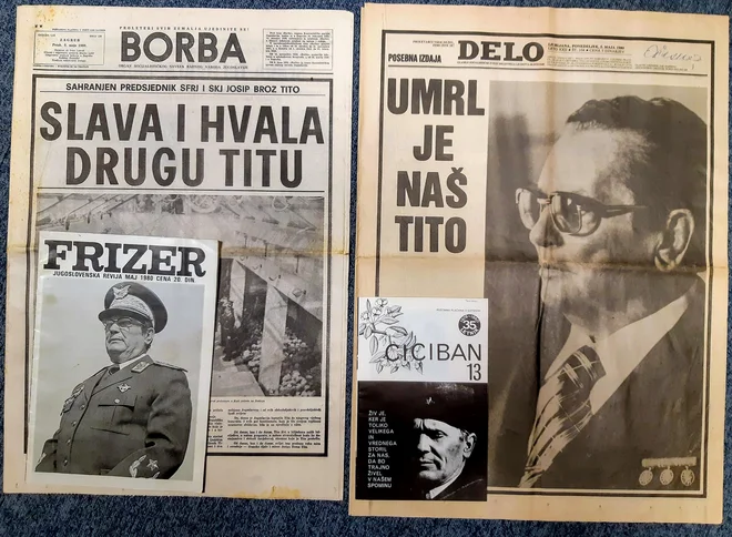 Delo, Borba, Ciciban in Frizer, strokovna revija jugoslovanskih frizerjev, maja 1980. Foto Muzej Tiska