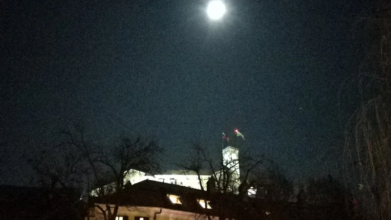 Fotografija: Preložena marčna 12. seja mestnega sveta je bila na Ljubljanskem gradu. FOTO: Aleš Stergar/Delo