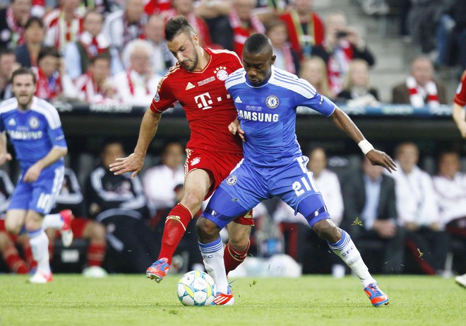 Salomon Kalou je bil kar šest sezon član Chelseaja, s katerim je leta 2012 osvojil tudi ligo prvakov po zmagi proti Bayernu. Preden je prestopil k Herthi, je bil član Lilla. FOTO: Reuters