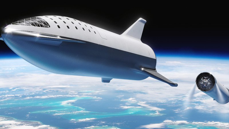 Fotografija: Starship bo nova raketa podjetja Elona Muska, s katero želi osvojiti Mars. FOTO: SpaceX