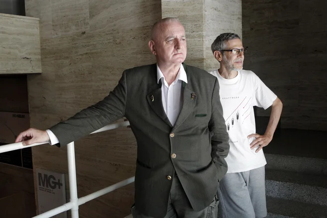 Peter Mlakar in Iztok Turk sta avtorja projekta Peter Paradox.<br />
Foto Mavric Pivk