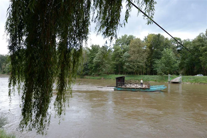 Večinoma je Mura široka in precej mirna. FOTO: Aleš Cipot