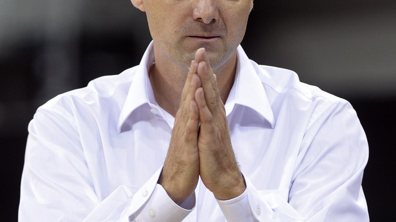 Fotografija: Ko bo Jure Zdovc košarkarski šef v Parizu, ga bodo igralci na treningih prosili za milost. FOTO: AFP