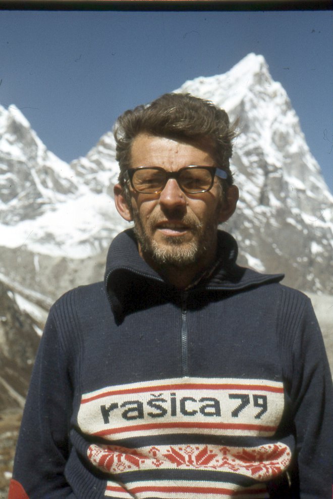 Tone Škarja v bazi pod Everestom leta 1979. FOTO: Osebni arhiv Toneta Škarje