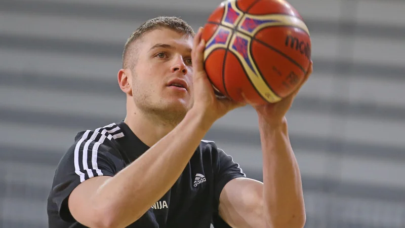 Fotografija: Tudi Edo Murić se je vrnil na treninge Cedevite Olimpije. FOTO: Tomi Lombar