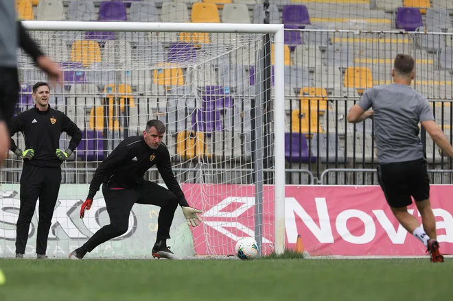 V Ljudskem vrtu so s treningi začeli v petek in nadaljevali danes. FOTO: NK Maribor