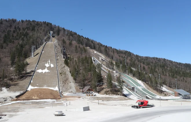 Planica je letos samevala brez prireditve in gledalcev. FOTO: Dejan Javornik